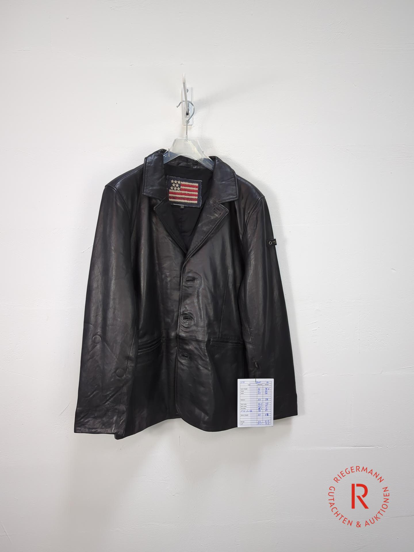 HERREN LEDERJACKE GRÖSSE 52
